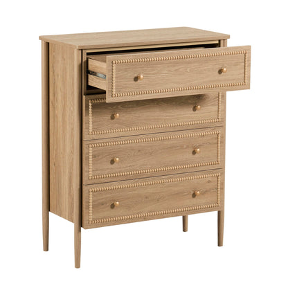 Posy Bobbin 4 Drawer Chest - Light Wood - DUSK