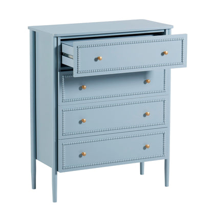 Posy Bobbin 4 Drawer Chest - Sky Blue - DUSK