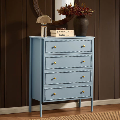 Posy Bobbin 4 Drawer Chest - Sky Blue - DUSK