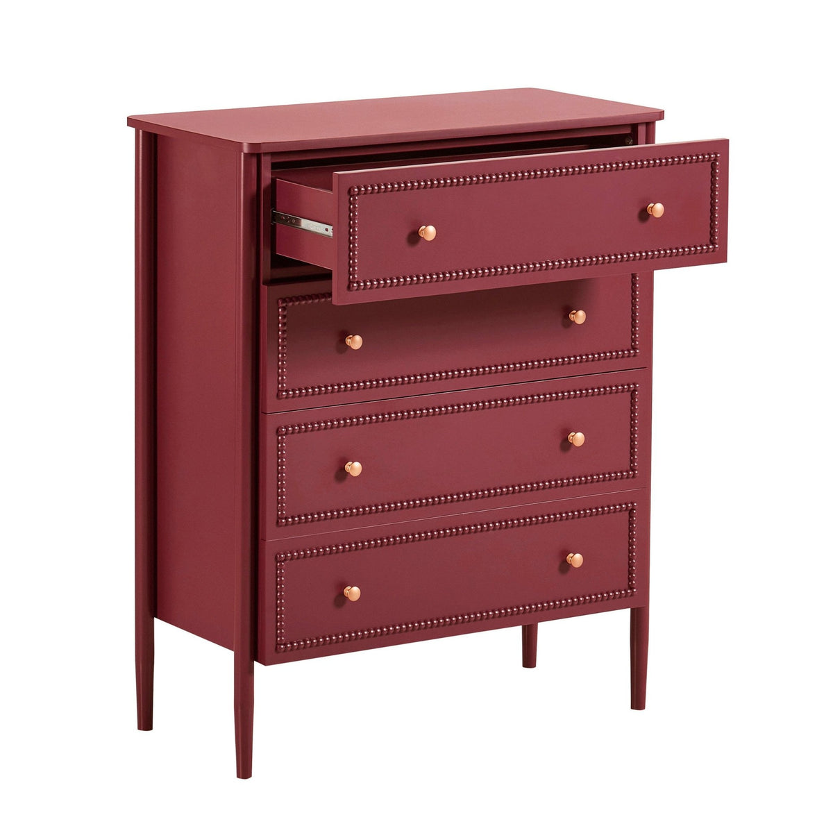 Posy Bobbin 4 Drawer Chest - Wine - DUSK