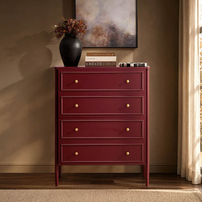 Posy Bobbin 4 Drawer Chest - Wine - DUSK