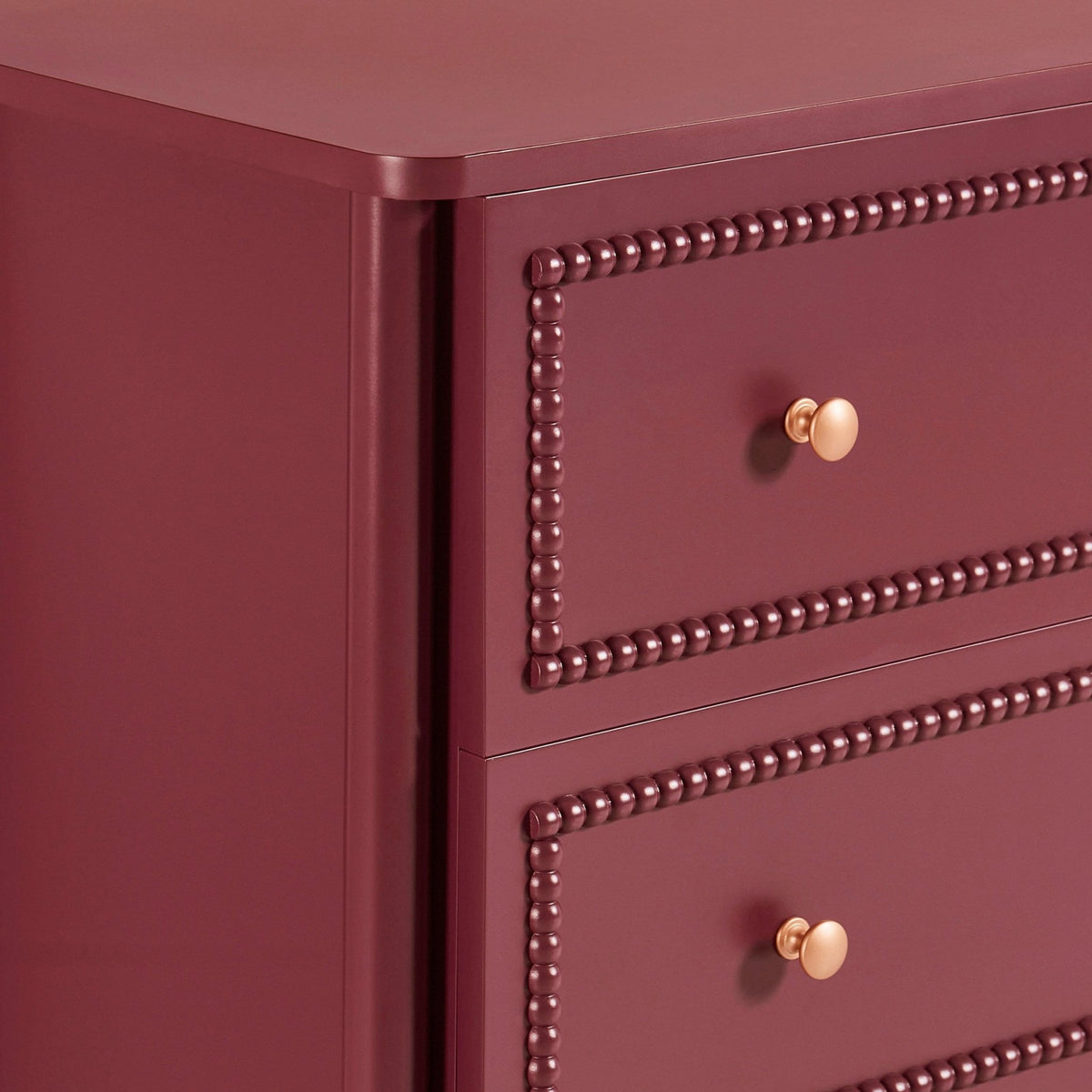 Posy Bobbin 4 Drawer Chest - Wine - DUSK