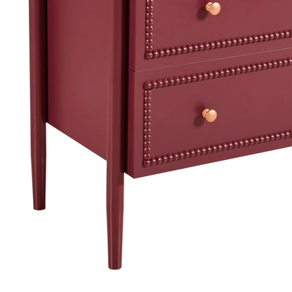 Posy Bobbin 4 Drawer Chest - Wine - DUSK