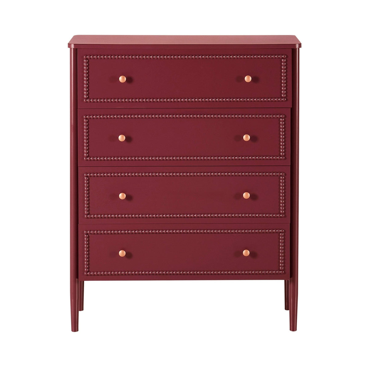 Posy Bobbin 4 Drawer Chest - Wine - DUSK