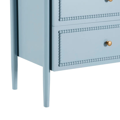 Posy Bobbin 6 Drawer Chest - Sky Blue - DUSK