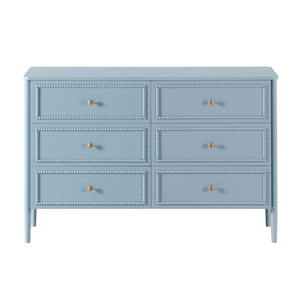 Posy Bobbin 6 Drawer Chest - Sky Blue - DUSK