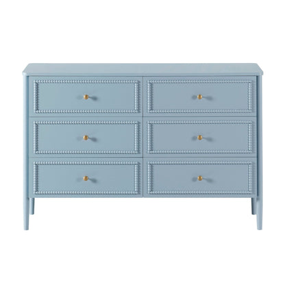 Posy Bobbin 6 Drawer Chest - Sky Blue - DUSK