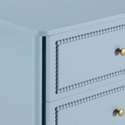 Posy Bobbin 6 Drawer Chest - Sky Blue - DUSK