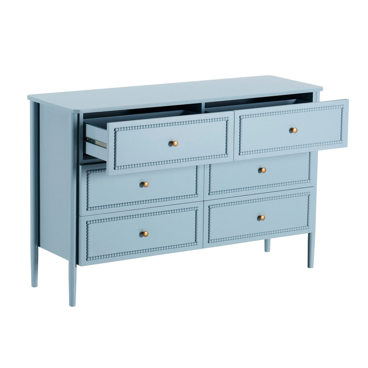 Posy Bobbin 6 Drawer Chest - Sky Blue - DUSK