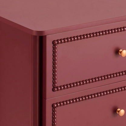 Posy Bobbin 6 Drawer Chest - Wine - DUSK