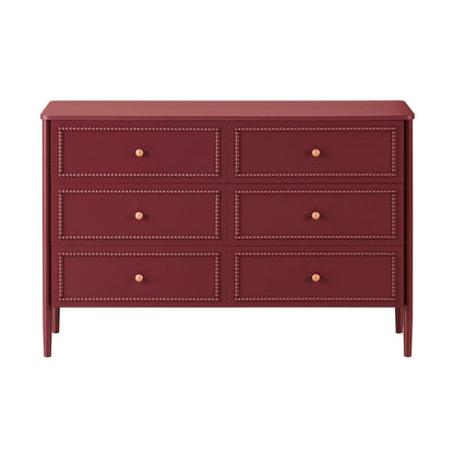 Posy Bobbin 6 Drawer Chest - Wine - DUSK