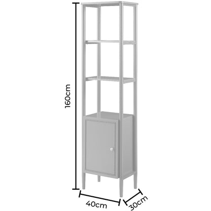 Posy Tall Bathroom Storage Cabinet - Mocha - DUSK