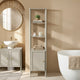 Posy Tall Bathroom Storage Cabinet - Taupe - DUSK