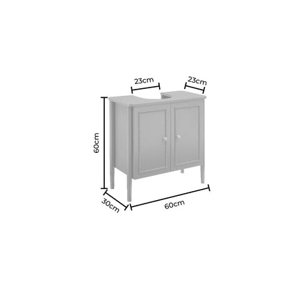 Posy Under Sink Bathroom Cabinet - Mocha - DUSK