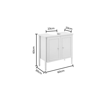 Posy Under Sink Bathroom Cabinet - Taupe - DUSK