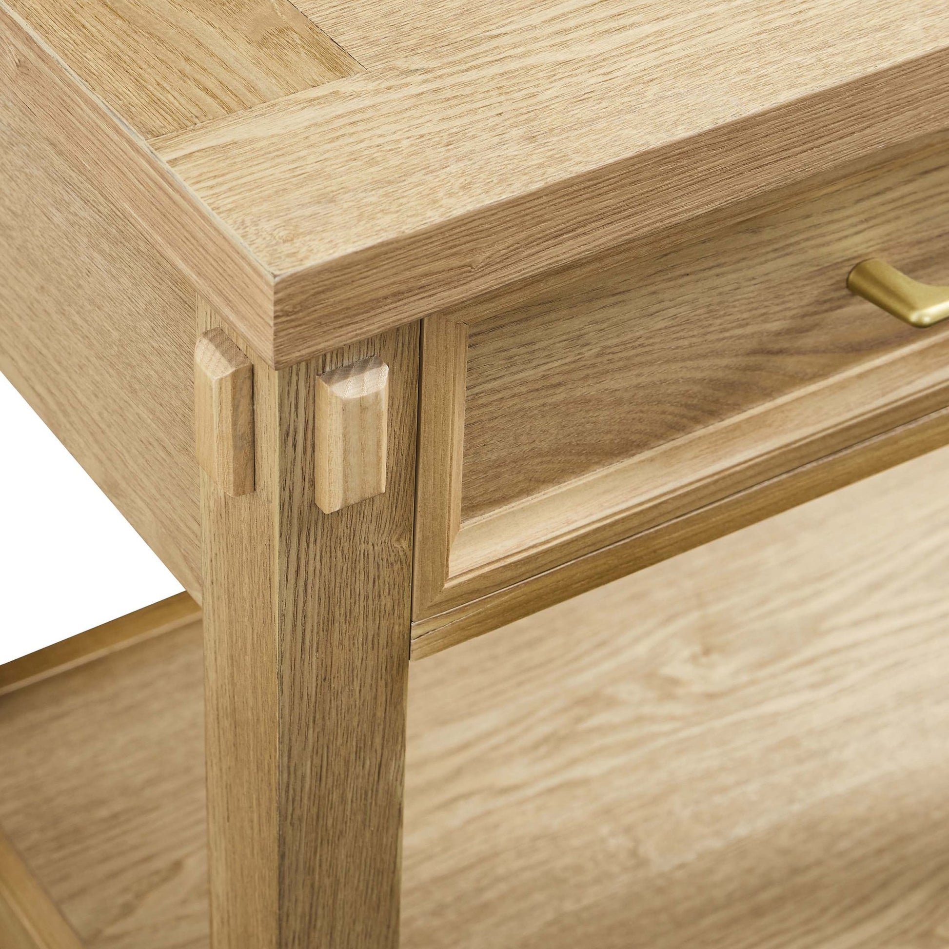 Prim 1 Drawer Wide Nightstand - Light Wood - DUSK