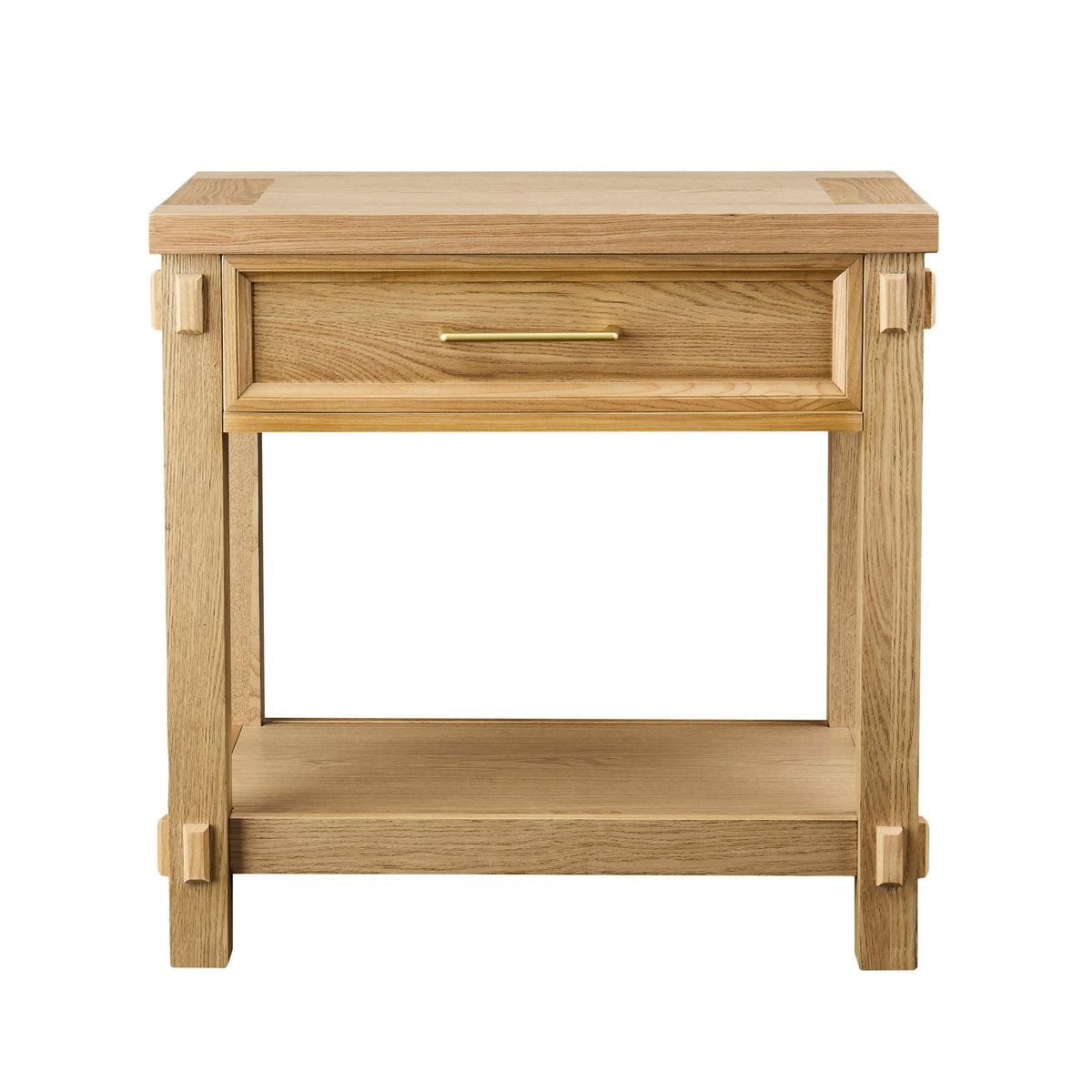 Prim 1 Drawer Wide Nightstand - Light Wood - DUSK