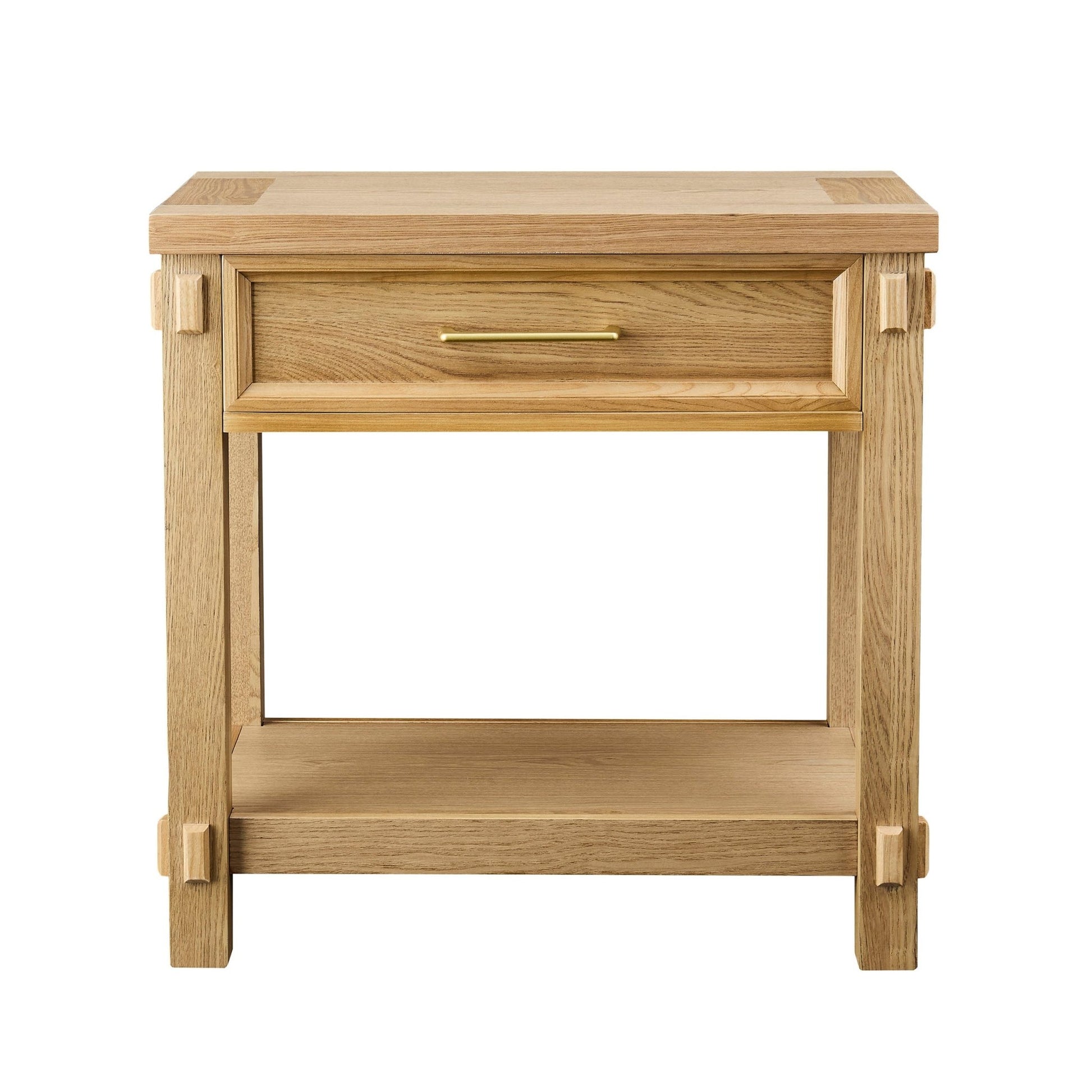 Prim 1 Drawer Wide Nightstand - Light Wood - DUSK