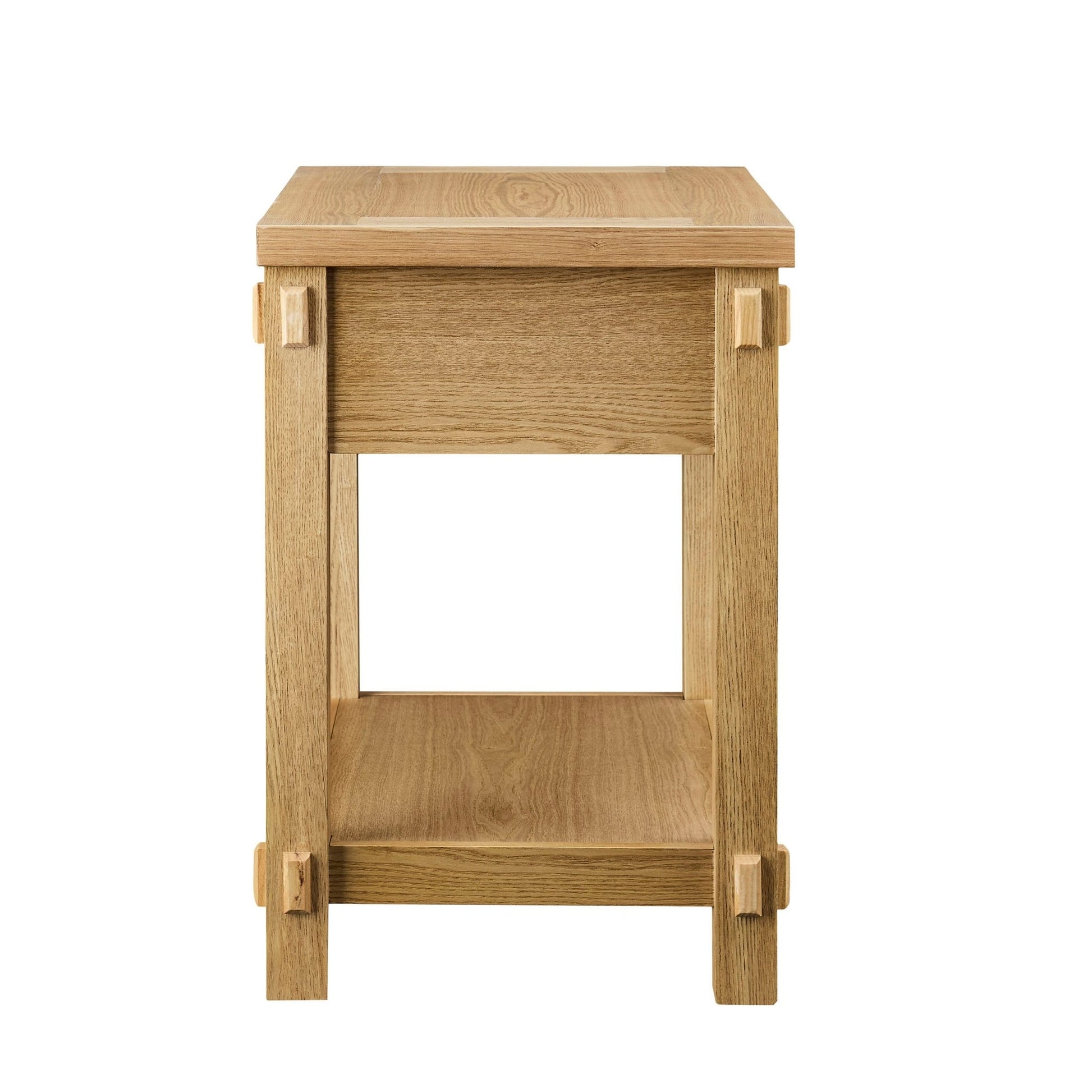 Prim 1 Drawer Wide Nightstand - Light Wood - DUSK