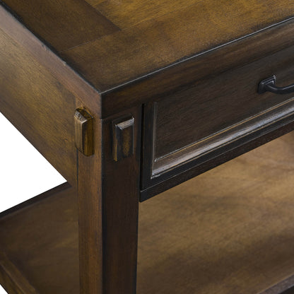 Prim 1 Drawer Wide Nightstand - Walnut - DUSK