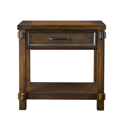 Prim 1 Drawer Wide Nightstand - Walnut - DUSK