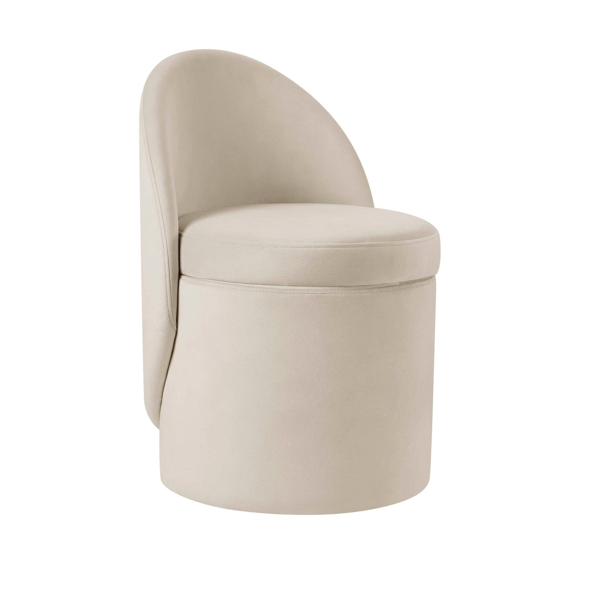 Primrose Dressing Table Storage Stool - Ecru - DUSK