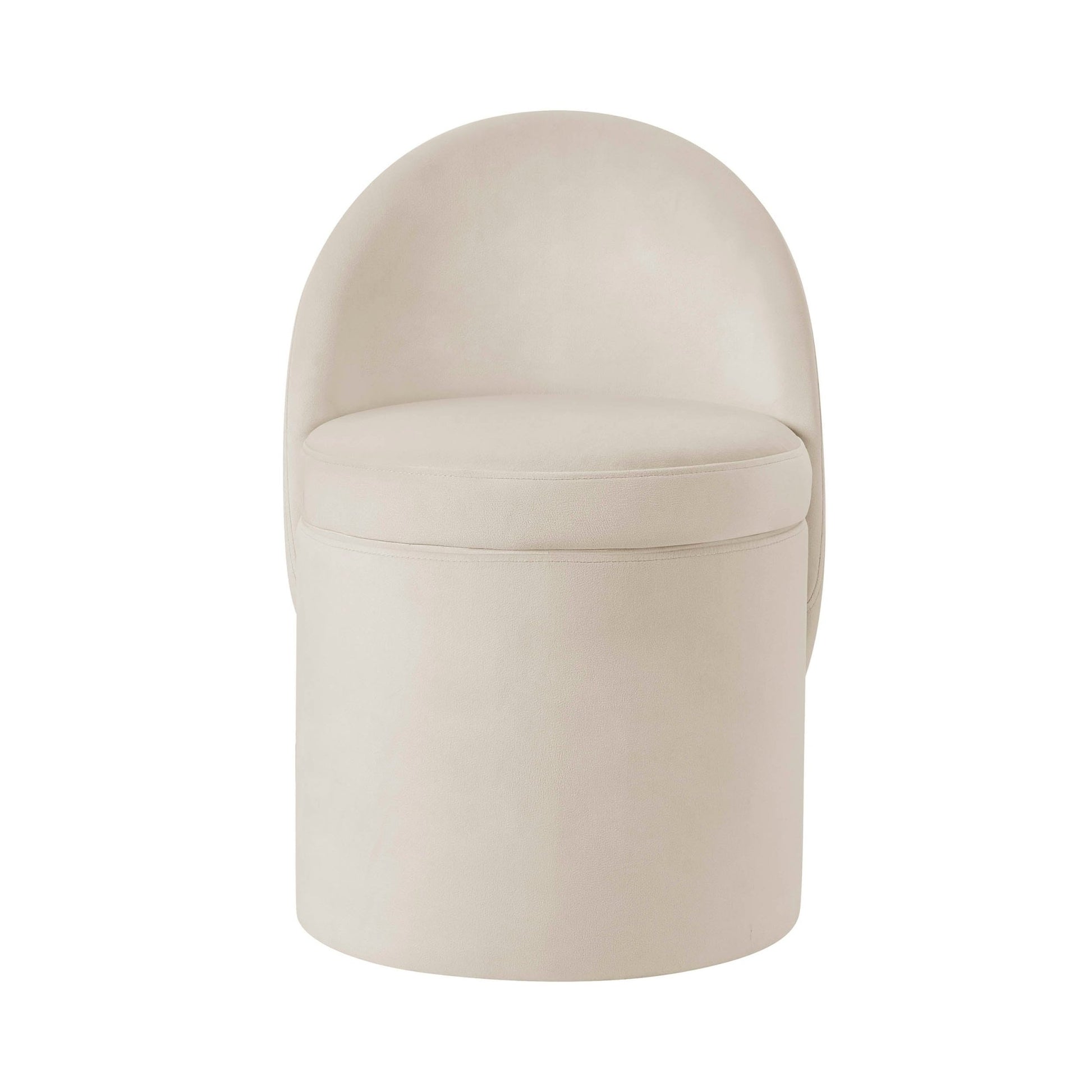 Primrose Dressing Table Storage Stool - Ecru - DUSK