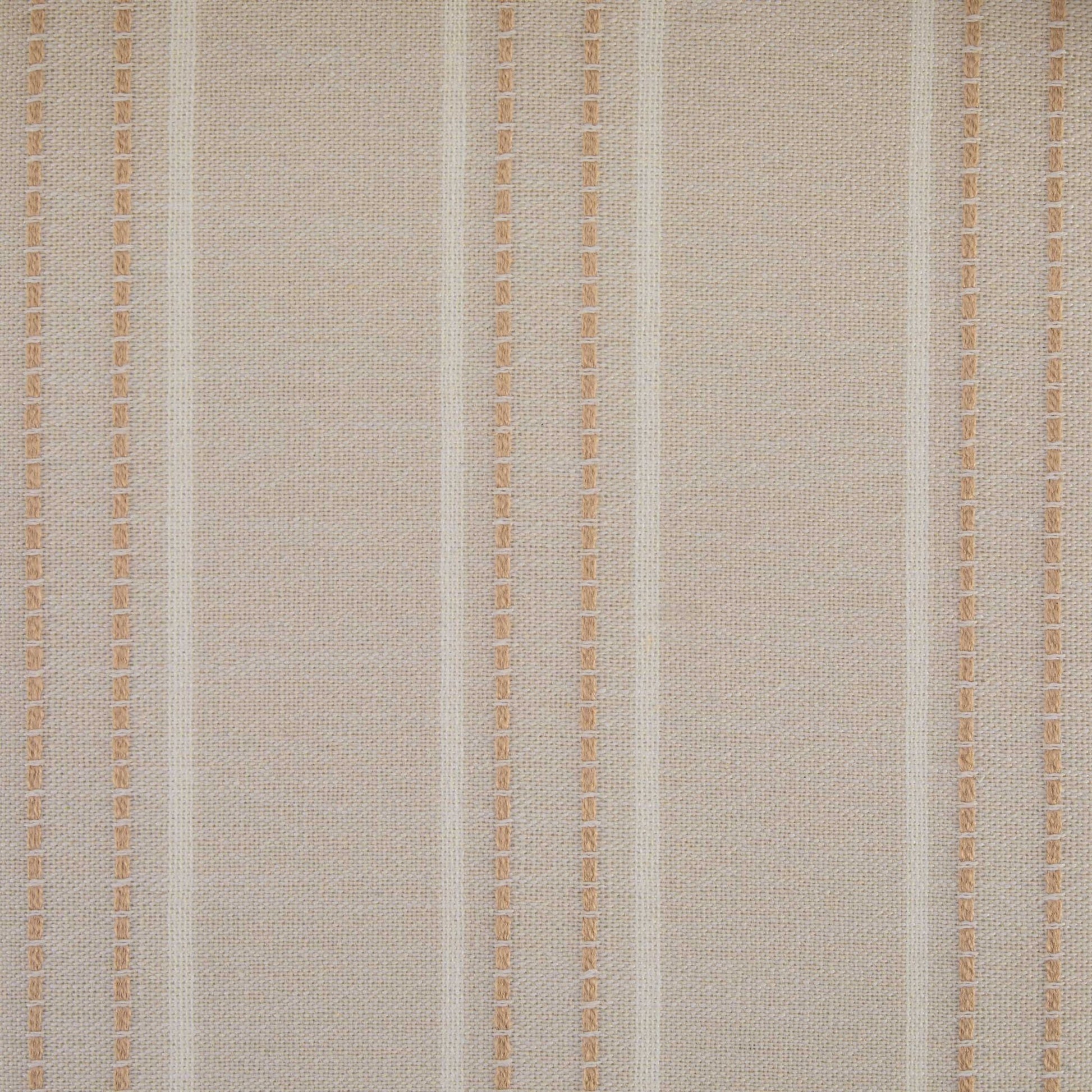 Primrose Dressing Table Storage Stool - Natural Stitched Stripe - DUSK