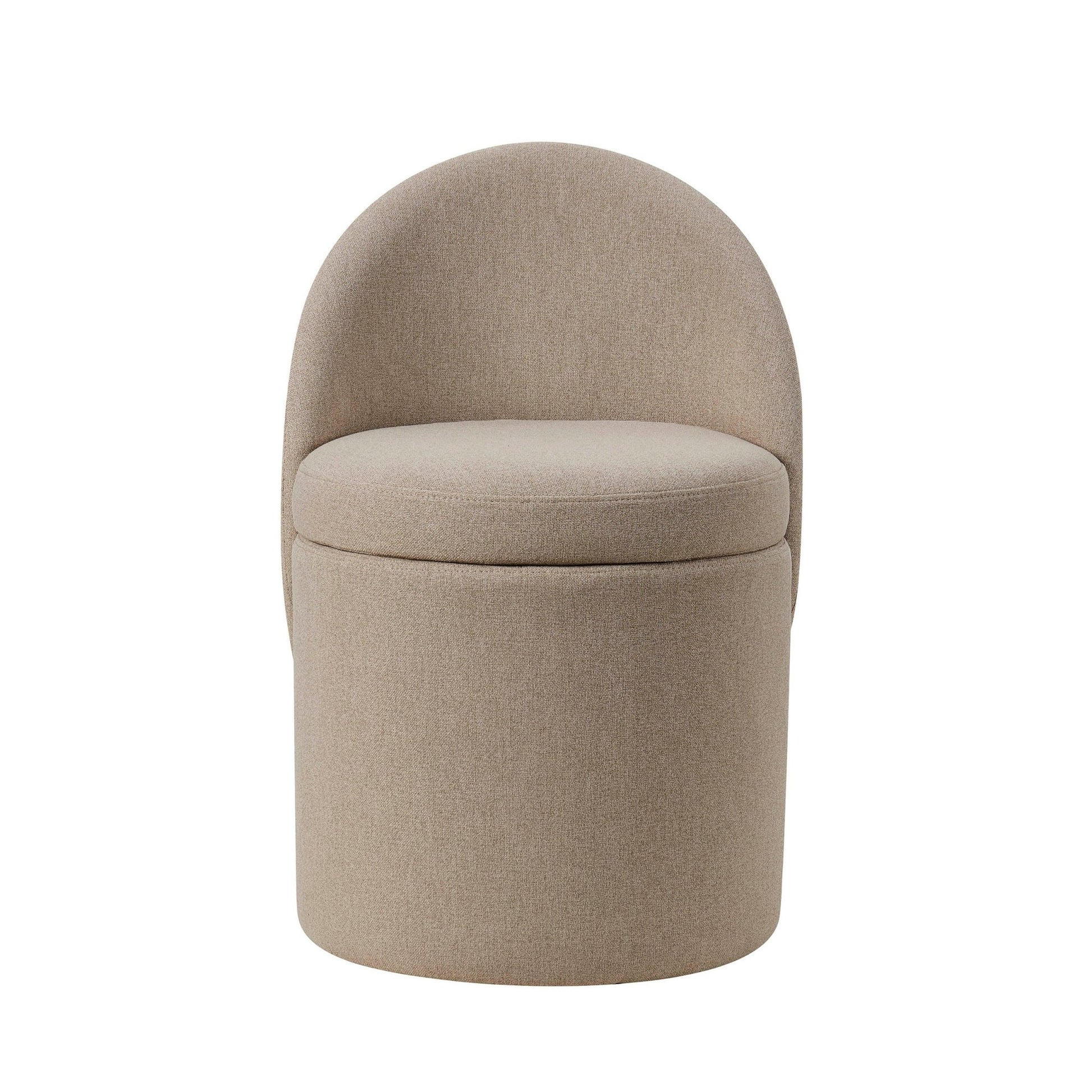 Primrose Dressing Table Storage Stool - Oatmeal - DUSK