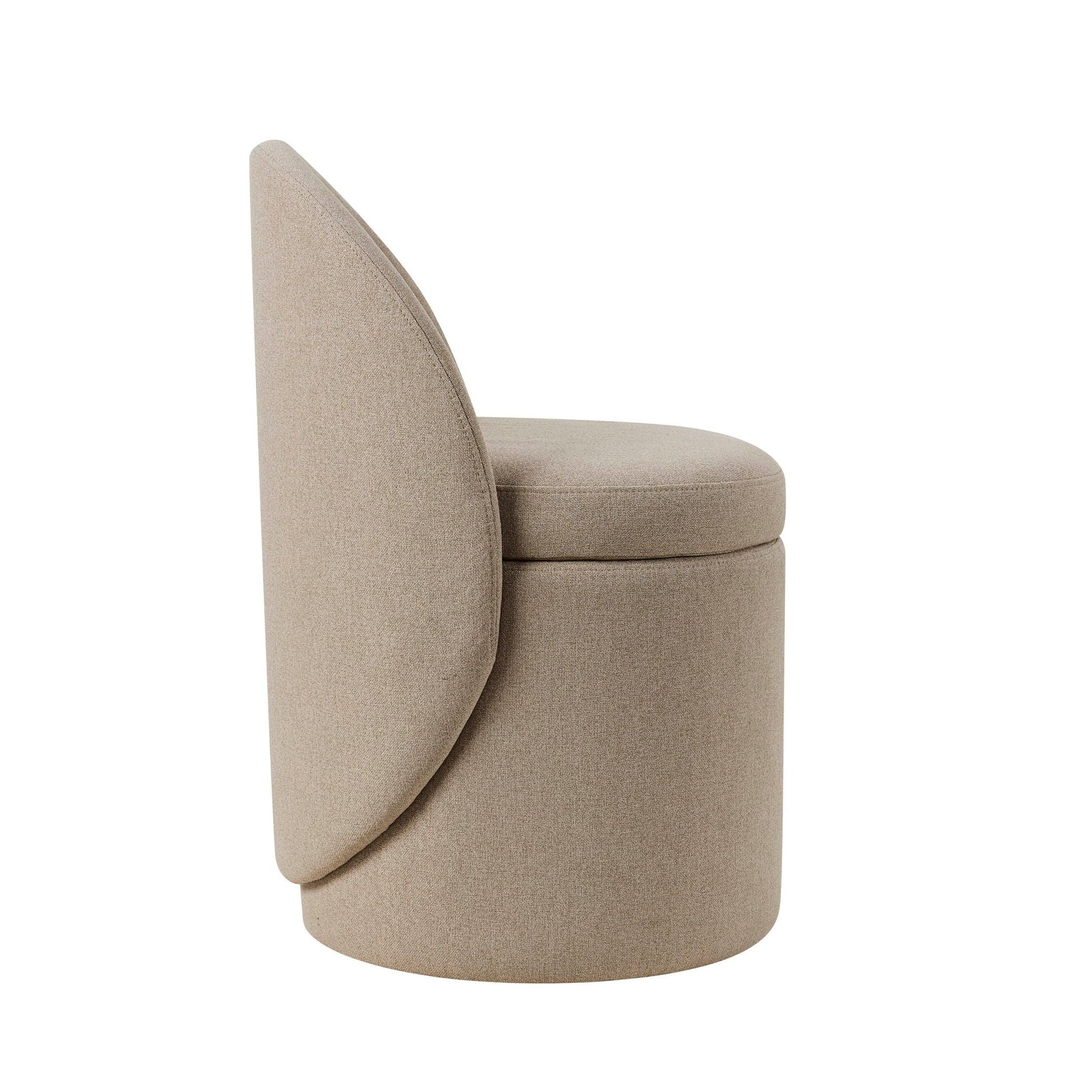 Primrose Dressing Table Storage Stool - Oatmeal - DUSK