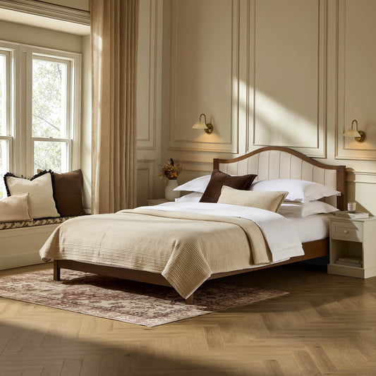 Provence Bed Frame - Thin Natural Stripe - DUSK