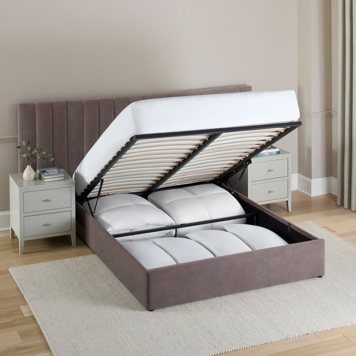 Providence Ottoman Bed - Taupe - DUSK