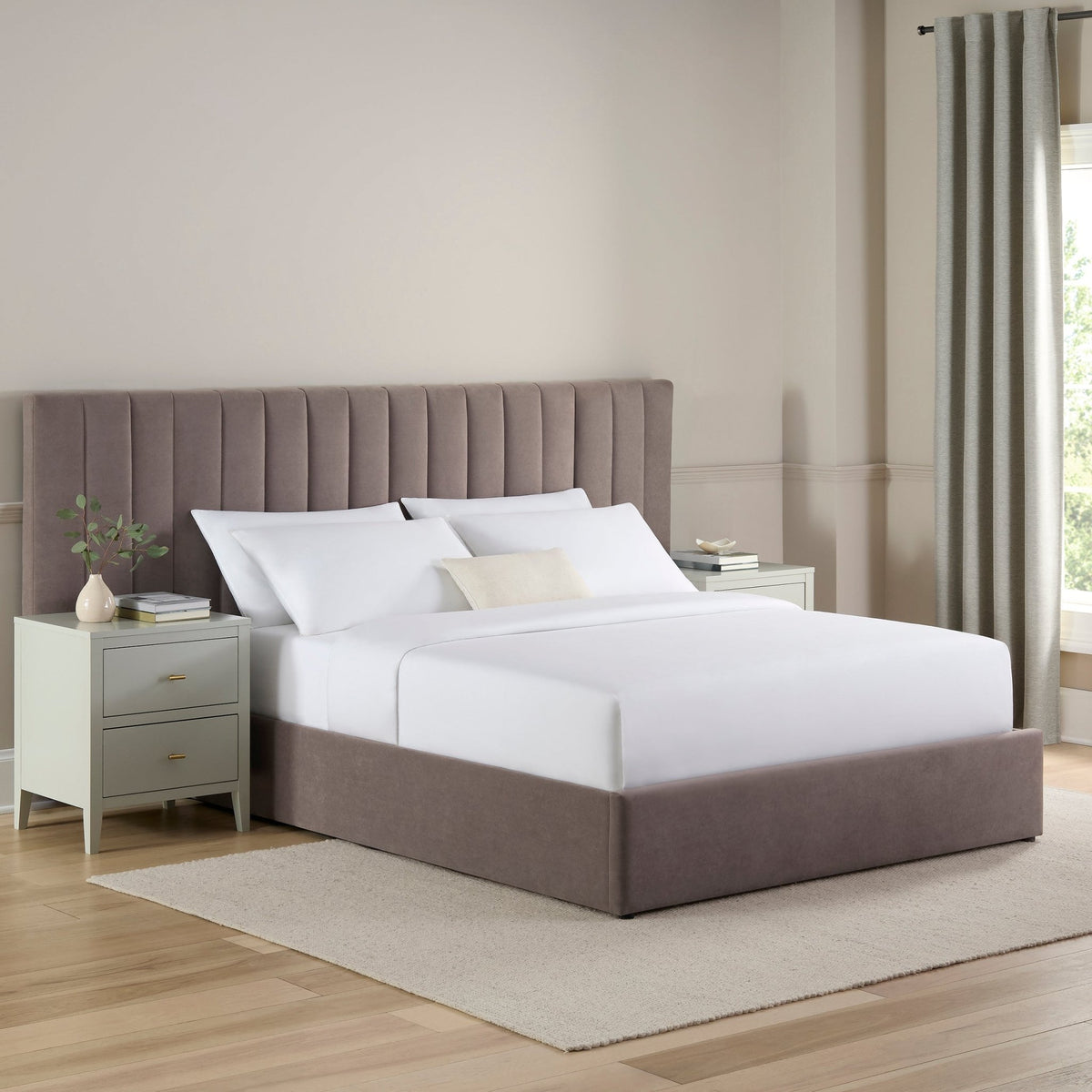Providence Ottoman Bed - Taupe - DUSK