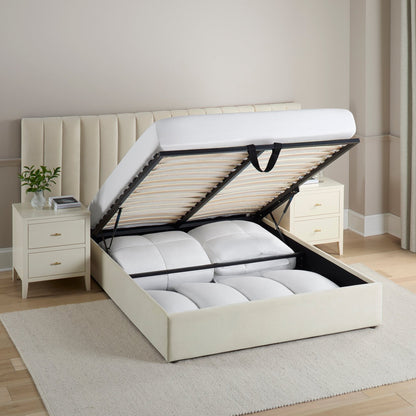 Providence Ottoman Storage Bed - Ecru - DUSK