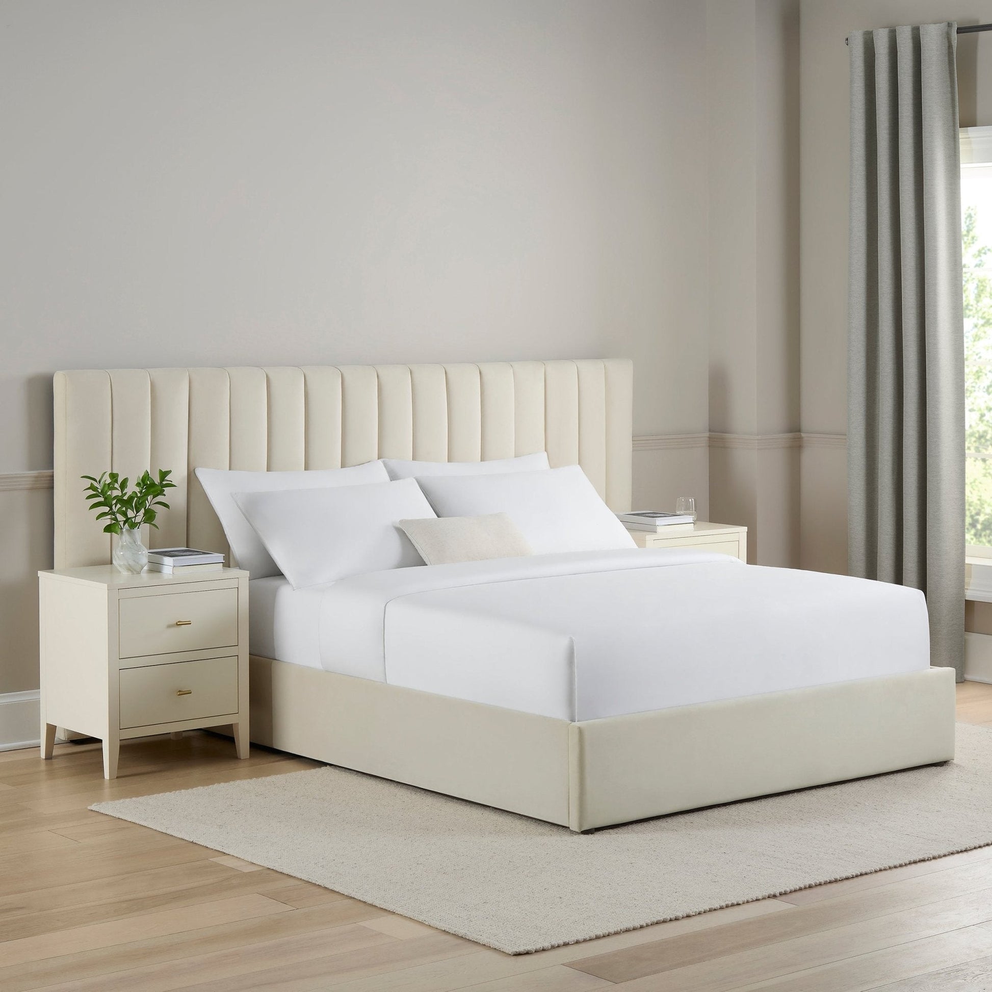 Providence Ottoman Storage Bed - Ecru - DUSK