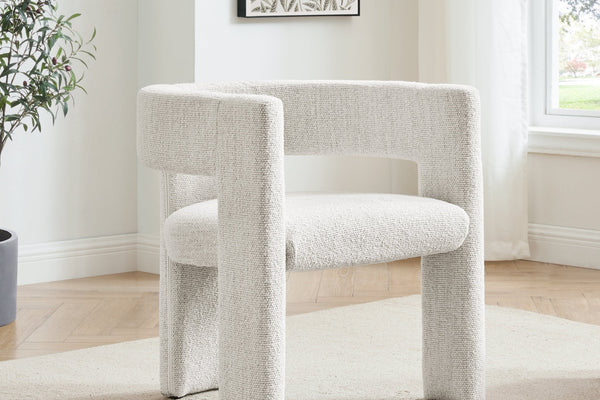 Quinn Chair - Ivory Boucle - DUSK