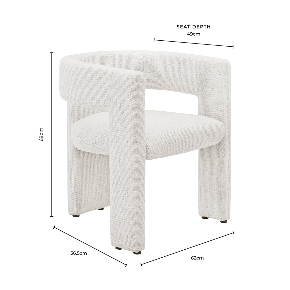 Quinn Chair - Stone - DUSK