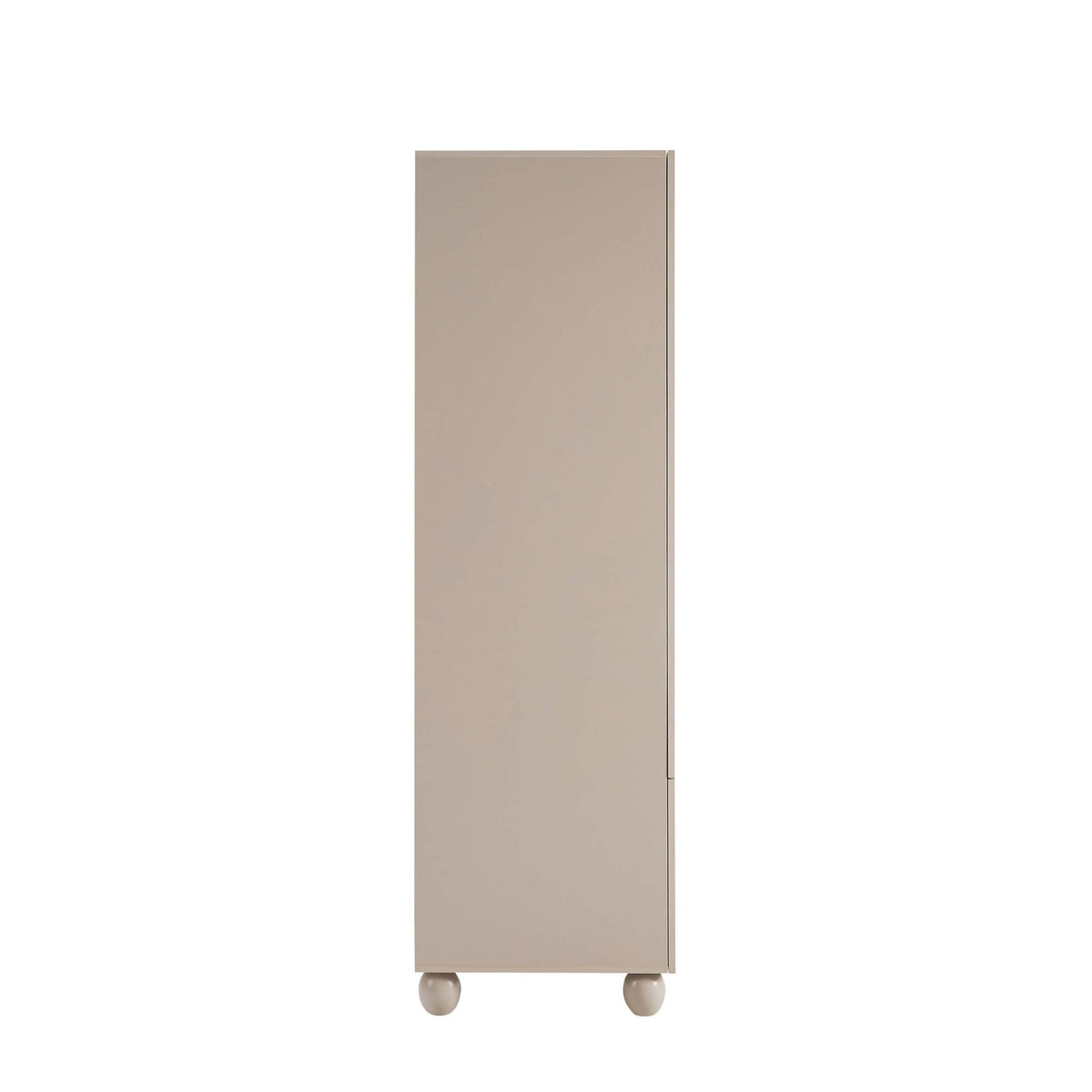 Rachel Arch Front 2 Door Wardrobe with Drawer - Taupe - DUSK