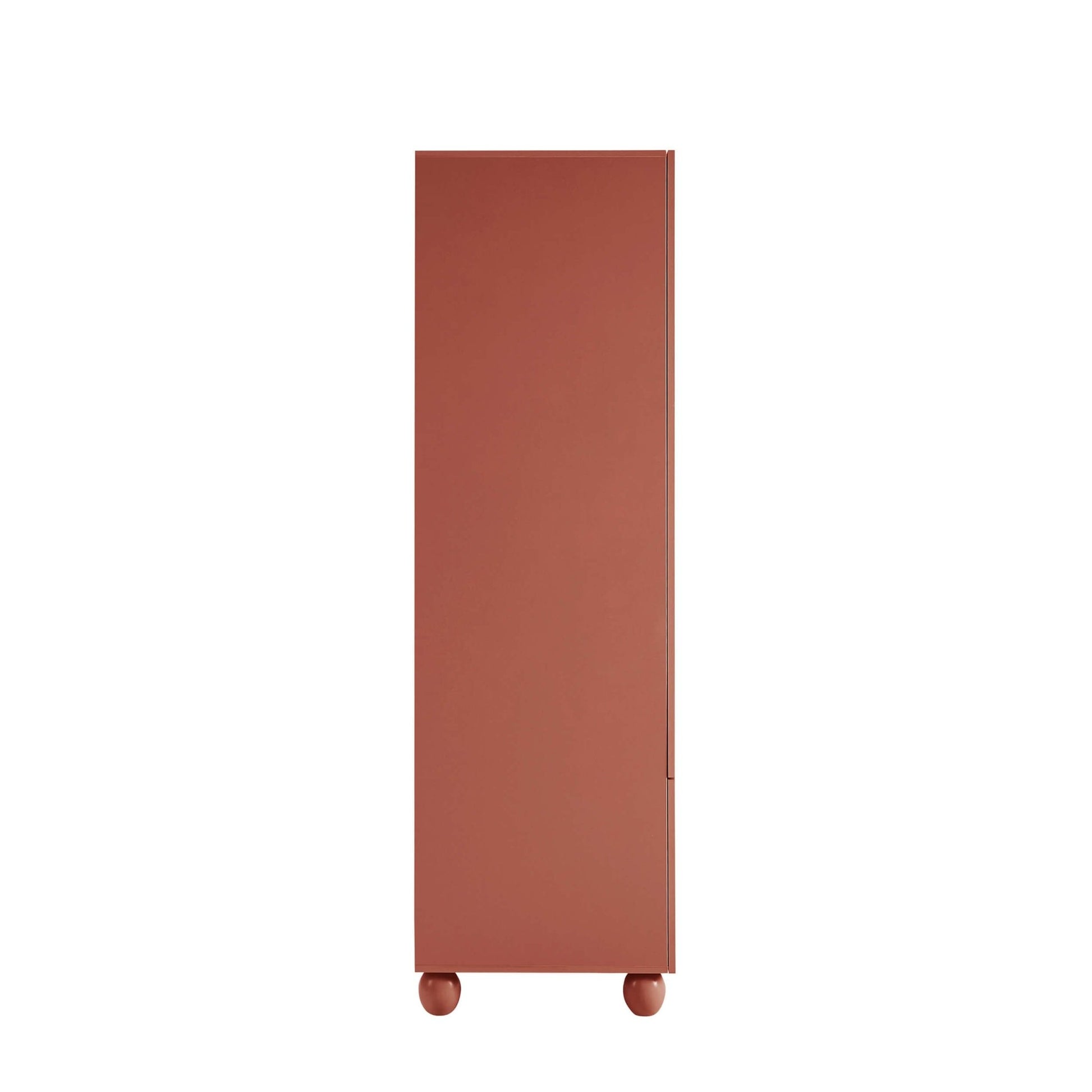 Rachel Arch Front 2 Door Wardrobe with Drawer - Terracotta - DUSK