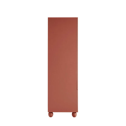 Rachel Arch Front 2 Door Wardrobe with Drawer - Terracotta - DUSK