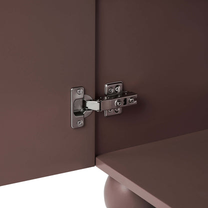 Rachel Arch Front 3 Door Wardrobe - Mocha - DUSK