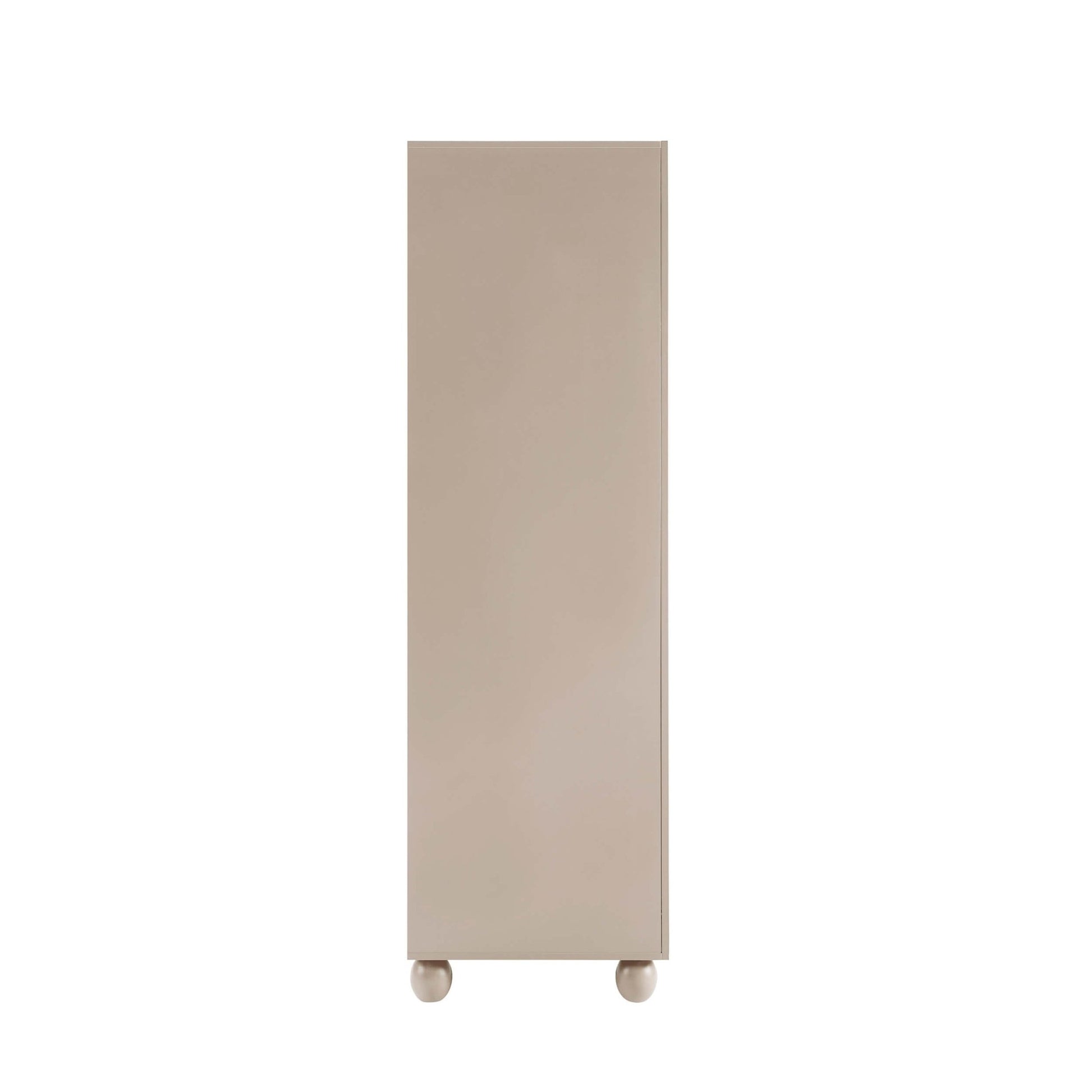 Rachel Arch Front 3 Door Wardrobe - Taupe - DUSK