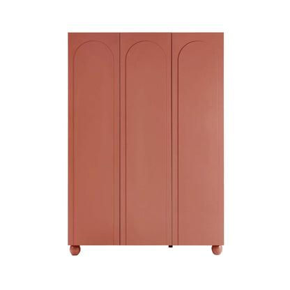 Rachel Arch Front 3 Door Wardrobe - Terracotta - DUSK