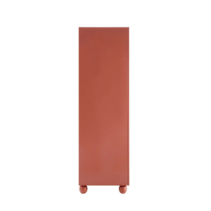 Rachel Arch Front 3 Door Wardrobe - Terracotta - DUSK