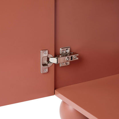 Rachel Arch Front 3 Door Wardrobe - Terracotta - DUSK