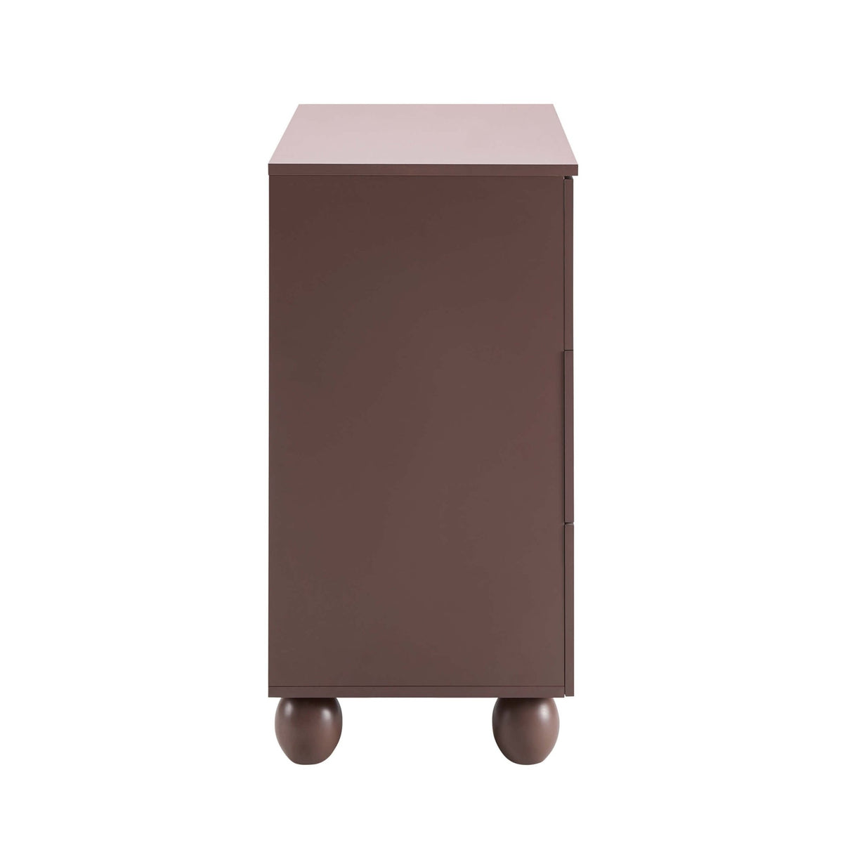 Rachel Arch Front 3 Drawer Chest - Mocha - DUSK