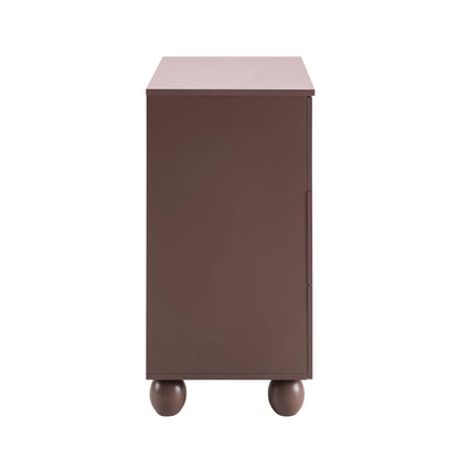 Rachel Arch Front 3 Drawer Chest - Mocha - DUSK