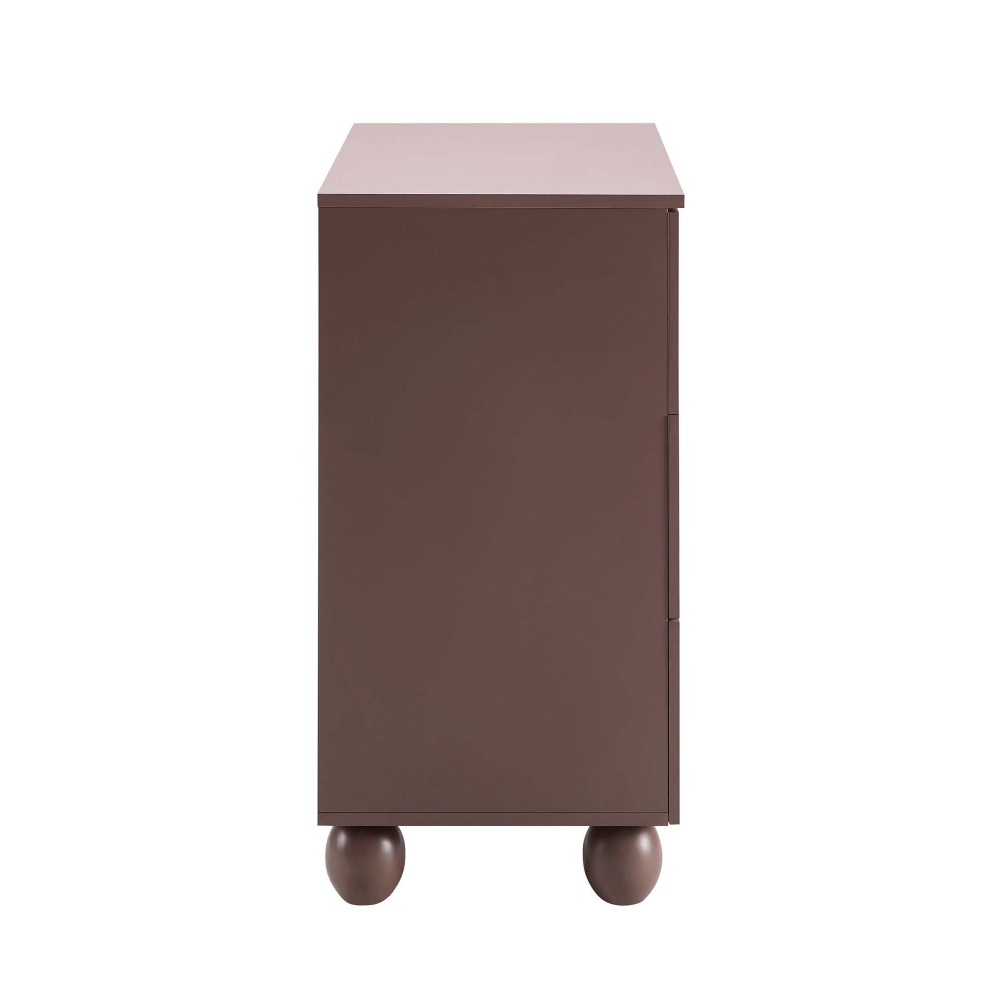 Rachel Arch Front 3 Drawer Chest - Mocha - DUSK