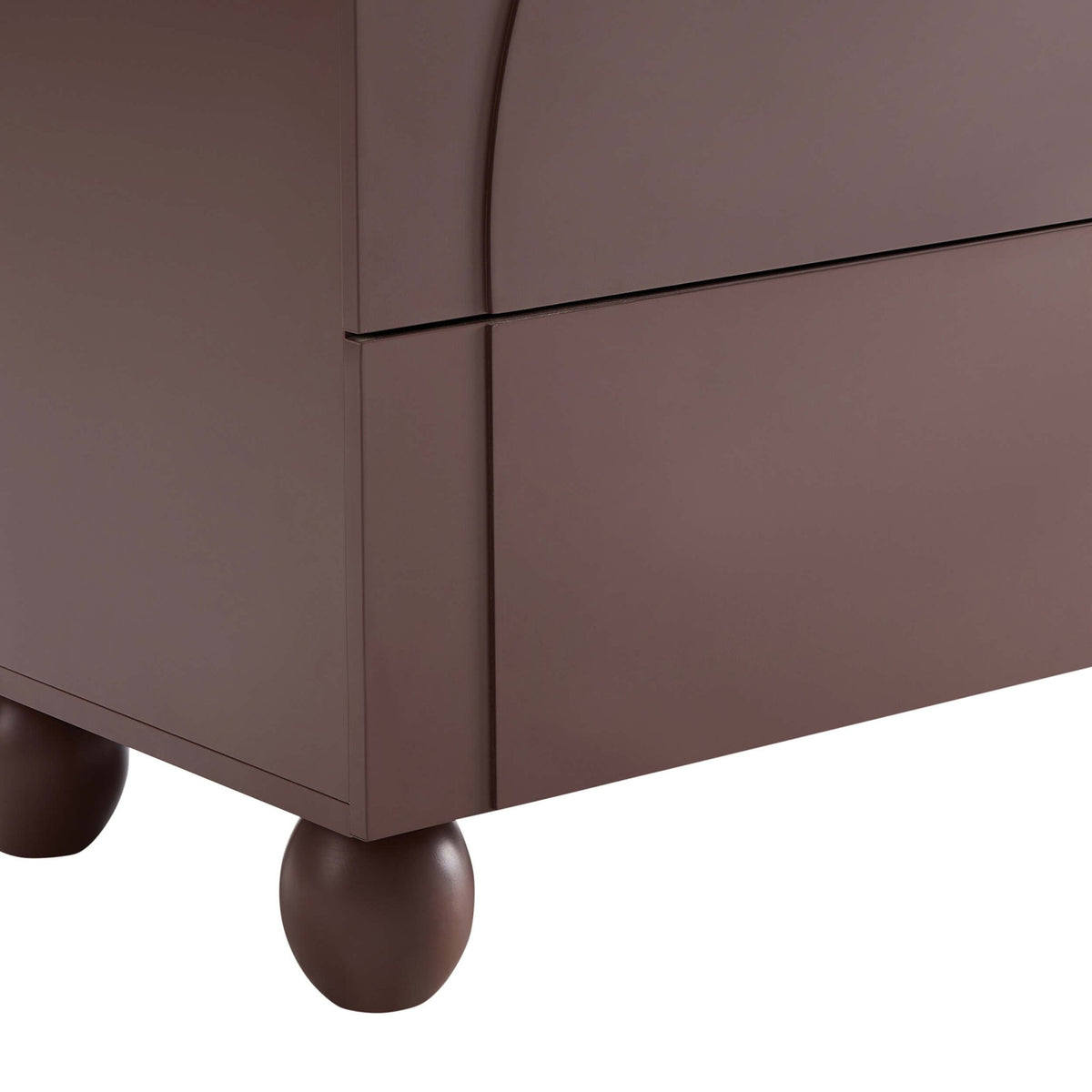 Rachel Arch Front 3 Drawer Chest - Mocha - DUSK