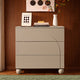 Rachel Arch Front 3 Drawer Chest - Taupe - DUSK